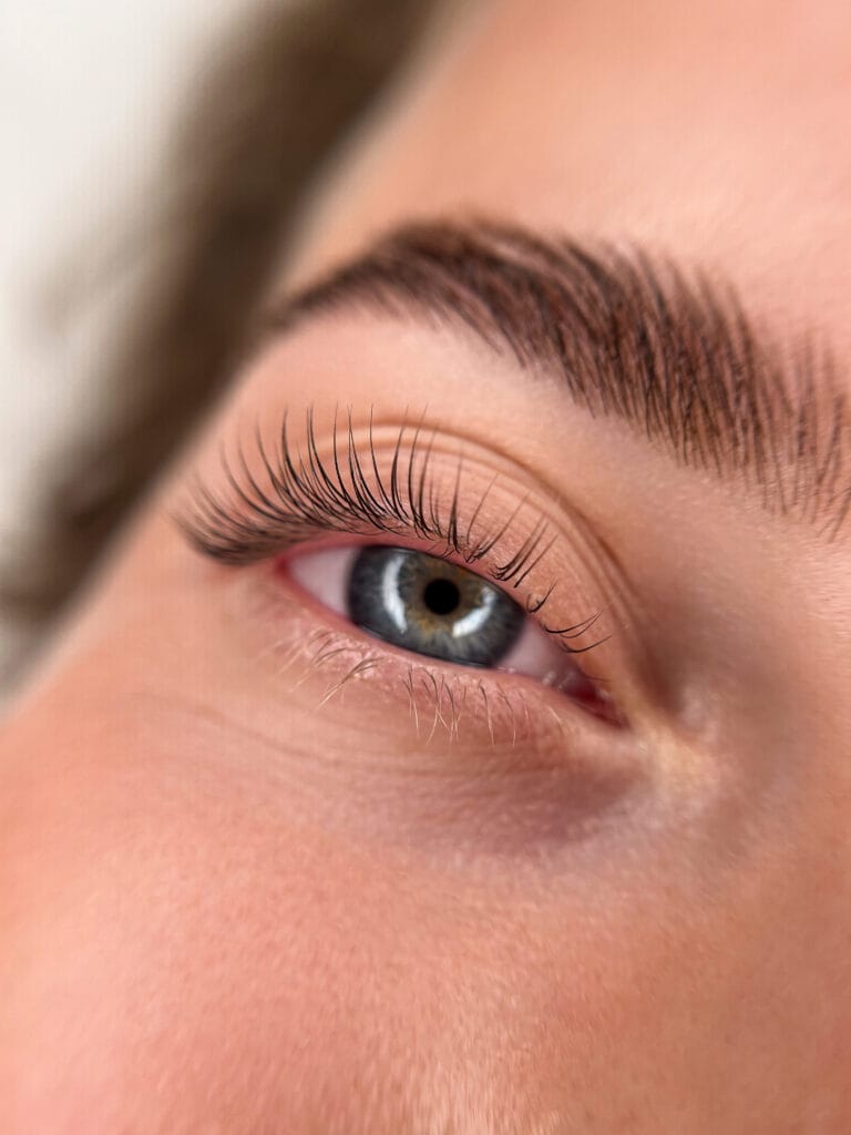 Lash Lift Vancouver natural lifted lashes result